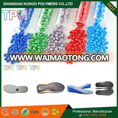 tpr thermoplastic rubber /TPR material granules /TPR shoe sole material